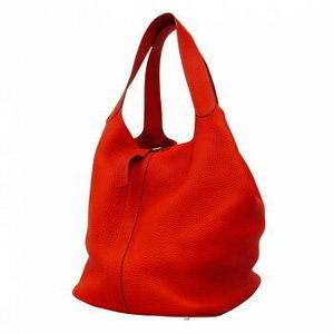 Hermes handbag Picotin TGM Taurillon Clemence Rouge Vif H stamp